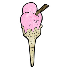 large ice cream cartoon