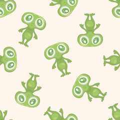 Obraz premium Space alien ,seamless pattern