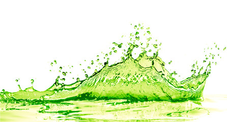 green soda abstract splash
