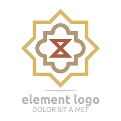 Logo Brown Element Arch  Design Symbol Icon