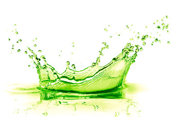 lime drink splash