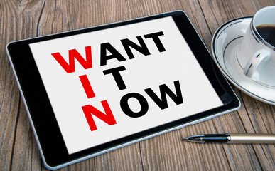 win concept: want it now