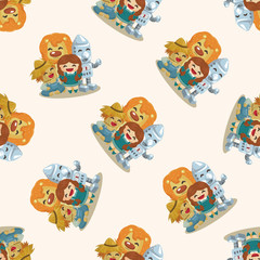 The Wizard of Oz cartoon ,seamless pattern