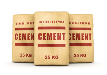 Group of cement bags