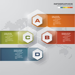 Design clean number banners template. Vector.