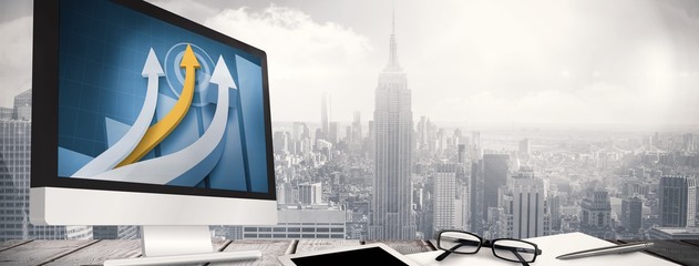 Composite image of computer screen