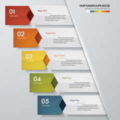 Design clean number banners template. Vector.