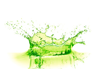 lime drink splash