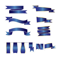 ribbon vector blue