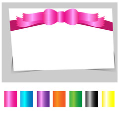 vector pink bow