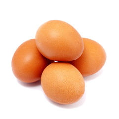 eggs isolated on white background