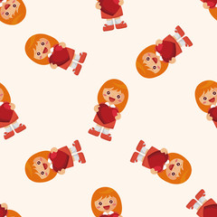 people with heart character ,seamless pattern