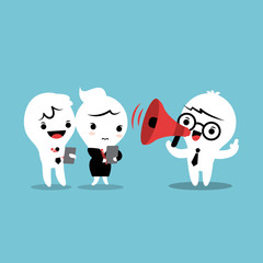 Feedback cartoon illustration