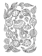 Autumn zentangle