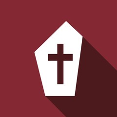 Obraz premium grave icon with a long shadow