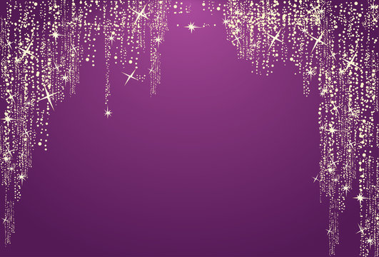 magic purple glitter background