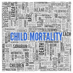 CHILD MORTALITY Word Tag Cloud Design