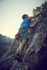 Fototapeta premium arrampicata