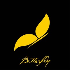 orange Abstract butterfly