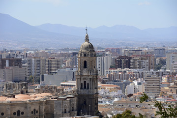 Obraz premium Malaga City with Cathedral