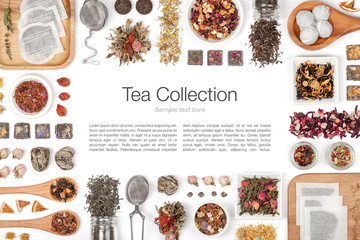 tea on white background 