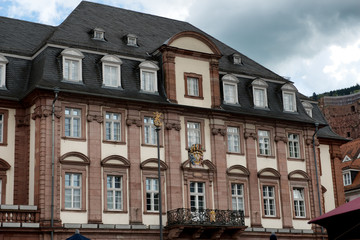 Fototapeta na wymiar Facade of Historic Heidelberg Town Hall
