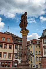 Statue of Hercules in Heidelberg Market Square
