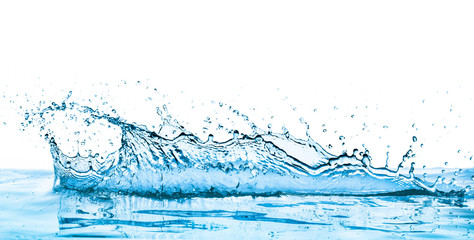 a crown shaped water splash