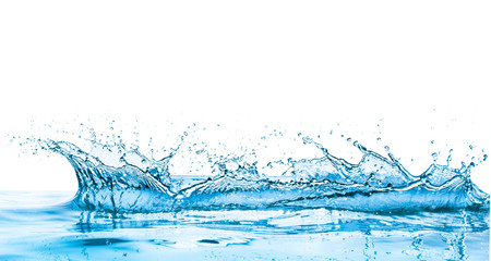 a crown shaped water splash
