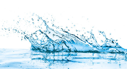 a crown shaped water splash