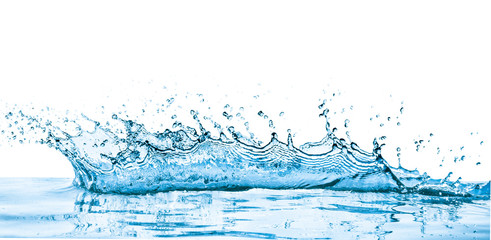 water splash, isolated on white background