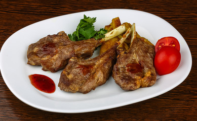 Grilled lamb chops