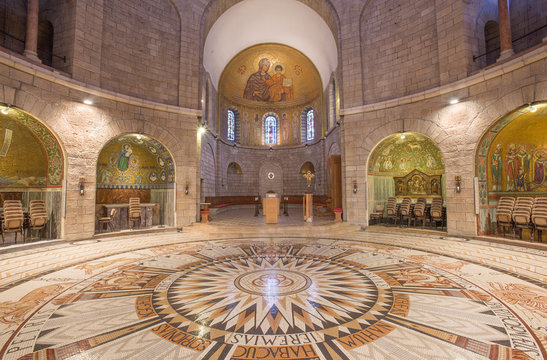 Jerusalem - The main nave of The Dormition abbey 