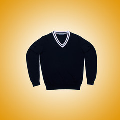 Male t-shirt against the gradient background