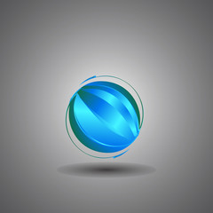 techno globe,internet, technology world logo