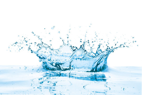 water splash, isolated on white background