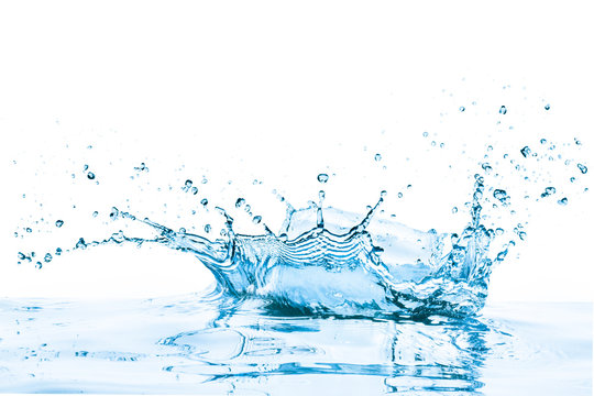 water splash, isolated on white background