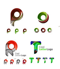 Letter business emblem collection