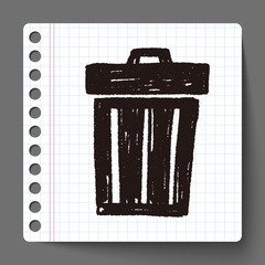 Doodle Trash can