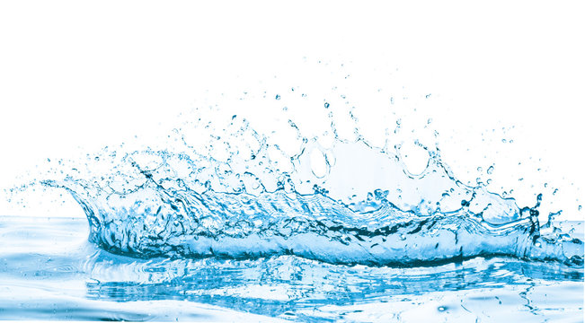 water splash, isolated on white background