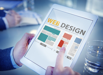 Web Design Network Website Ideas Media Information Concept