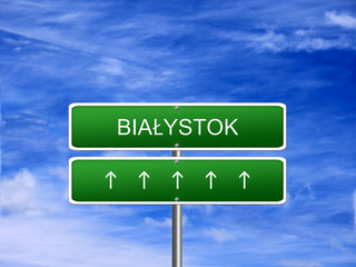 Bialystok City Poland Sign