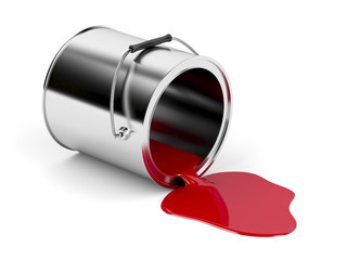 Red spilled paint © magraphics