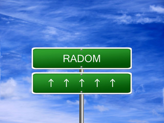 Radom City Poland Sign