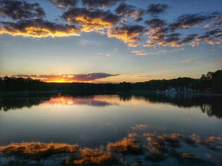 Fototapeta premium Fire sunset