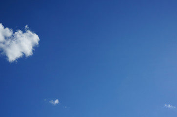 On a clear day the view of the cloudy sky.