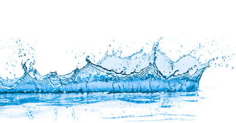 blue water splash