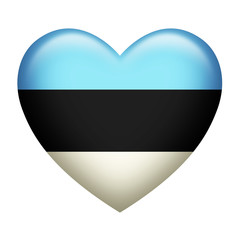 Estonia Insignia Heart Shape