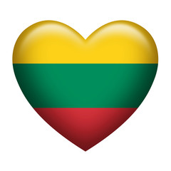 Lithuanian Insignia Heart Shape