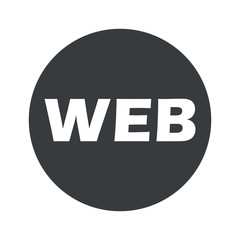 Monochrome round WEB icon